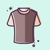 Icon Tshirt. related to Fashion symbol. MBE style. simple design editable vector
