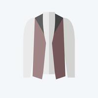 Icon Jacket. related to Fashion symbol. flat style. simple design editable vector