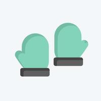 Icon Gloves. related to Fashion symbol. flat style. simple design editable vector