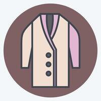 Icon Long. related to Fashion symbol. color mate style. simple design editable vector