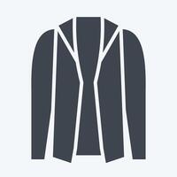 Icon Jacket. related to Fashion symbol. glyph style. simple design editable vector