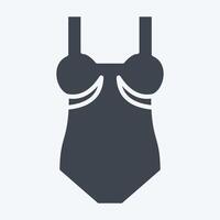 Icon Swimsuit. related to Fashion symbol. glyph style. simple design editable vector