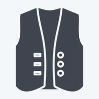 Icon West Coart. related to Fashion symbol. glyph style. simple design editable vector