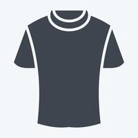 Icon Tshirt. related to Fashion symbol. glyph style. simple design editable vector