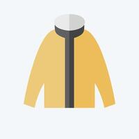Icon Zip Hoody. related to Fashion symbol. flat style. simple design editable vector