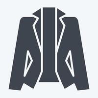 Icon Suit. related to Fashion symbol. glyph style. simple design editable vector