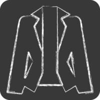 Icon Suit. related to Fashion symbol. chalk Style. simple design editable vector