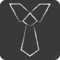 Icon Tie. related to Fashion symbol. chalk Style. simple design editable vector