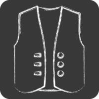 Icon West Coart. related to Fashion symbol. chalk Style. simple design editable vector