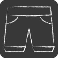Icon Shorts. related to Fashion symbol. chalk Style. simple design editable vector
