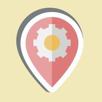 Icon Places Optimization. related to Media and Advertising symbol. glyph style vector