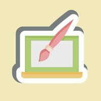 Icon Web Design. related to Media and Advertising symbol. glyph style. editable vector