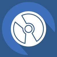 Icon Software. related to Media and Advertising symbol. long shadow style. editable vector