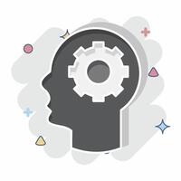 Icon Planning. related to Media and Advertising symbol. comic style. editable vector