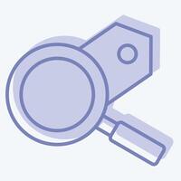 Icon Seo Tags Optimization. related to Media and Advertising symbol. two tone style vector