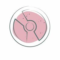 Icon Software. related to Media and Advertising symbol. Color Spot Style. editable vector