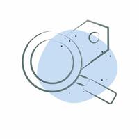 Icon Seo Tags Optimization. related to Media and Advertising symbol. Color Spot Style vector