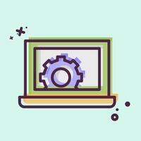 Icon Web Development. related to Media and Advertising symbol. MBE style vector