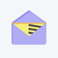 Icon E Mail Marketing. related to Media and Advertising symbol. flat style. editable vector