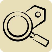 Icon Seo Tags Optimization. related to Media and Advertising symbol. hand drawn style vector