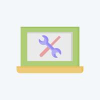 Icon Services. related to Media and Advertising symbol. flat style. editable vector