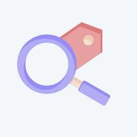 Icon Seo Tags Optimization. related to Media and Advertising symbol. flat style vector