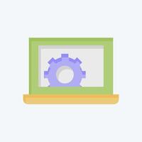 Icon Web Development. related to Media and Advertising symbol. flat style vector