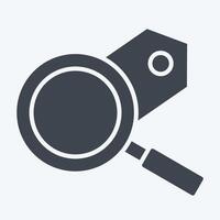 Icon Seo Tags Optimization. related to Media and Advertising symbol. glyph style vector