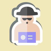 Sticker Warrant. related to Justice symbol. simple design editable vector