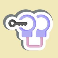 Sticker Arrest. related to Justice symbol. simple design editable vector