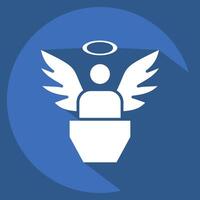 Icon Innocence. related to Justice symbol. long shadow style. simple design editable vector