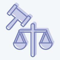 Icon Jury. related to Justice symbol. two tone style. simple design editable 1 vector