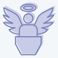 Icon Innocence. related to Justice symbol. two tone style. simple design editable vector