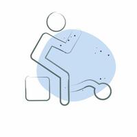Icon Guilty. related to Justice symbol. Color Spot Style. simple design editable vector