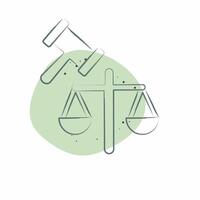 Icon Jury. related to Justice symbol. Color Spot Style. simple design editable 1 vector