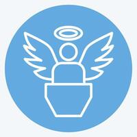 Icon Innocence. related to Justice symbol. blue eyes style. simple design editable vector