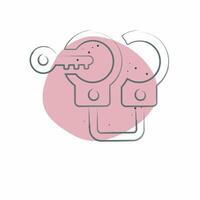 Icon Arrest. related to Justice symbol. Color Spot Style. simple design editable vector