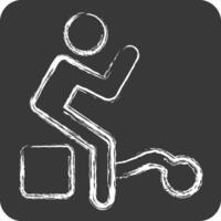 Icon Guilty. related to Justice symbol. chalk Style. simple design editable vector