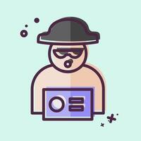 Icon Warrant. related to Justice symbol. MBE style. simple design editable vector