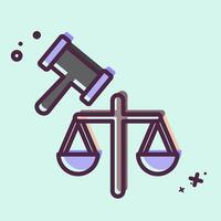 Icon Jury. related to Justice symbol. MBE style. simple design editable 1 vector