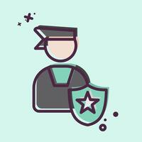 Icon Authority. related to Justice symbol. MBE style. simple design editable vector