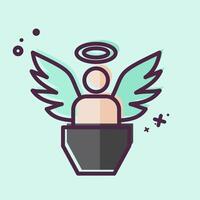 Icon Innocence. related to Justice symbol. MBE style. simple design editable vector