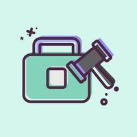 Icon Case. related to Justice symbol. MBE style. simple design editable vector