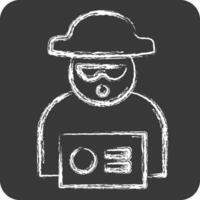 Icon Warrant. related to Justice symbol. chalk Style. simple design editable vector
