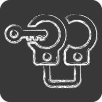 Icon Arrest. related to Justice symbol. chalk Style. simple design editable vector