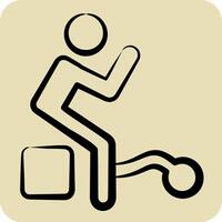 Icon Guilty. related to Justice symbol. hand drawn style. simple design editable vector