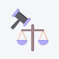 Icon Jury. related to Justice symbol. flat style. simple design editable 1 vector