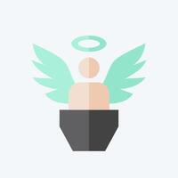 Icon Innocence. related to Justice symbol. flat style. simple design editable vector