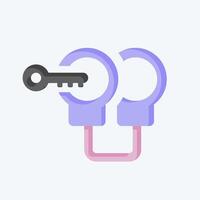 Icon Arrest. related to Justice symbol. flat style. simple design editable vector