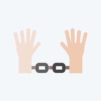 Icon Freedom. related to Justice symbol. flat style. simple design editable vector